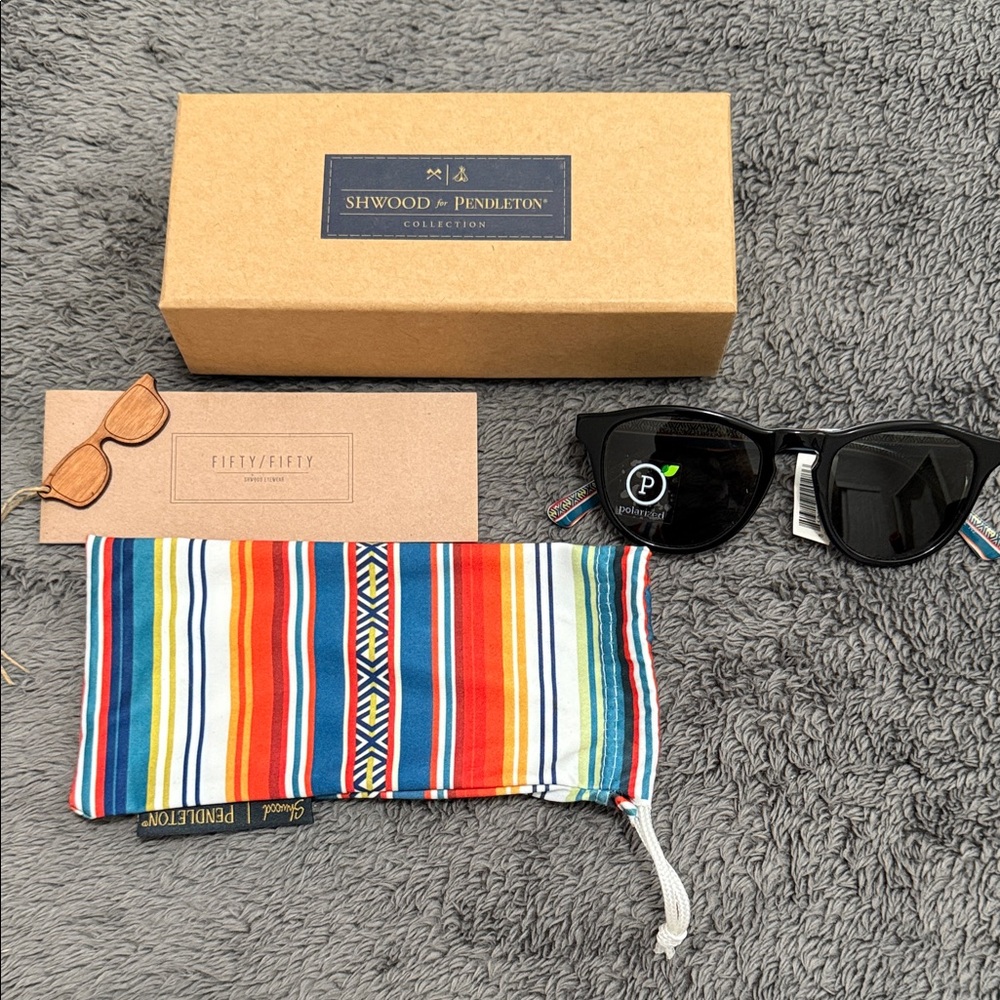 Shwood for Pendleton Black Sunglasses
